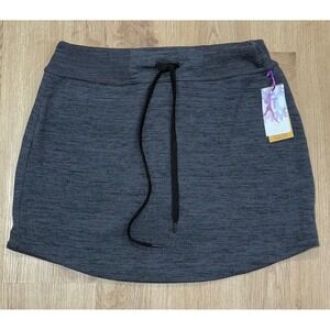 Z by Zobha Skort Size L Heathered Charcoal Grey Built in Shorts Activewear NEW